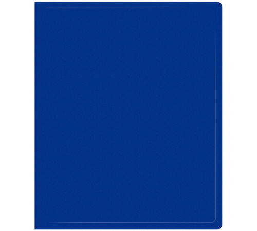 Папка на 2-х кольцах Silwerhof, пластиковая, 500 мкм, корешок 30 мм, синяя