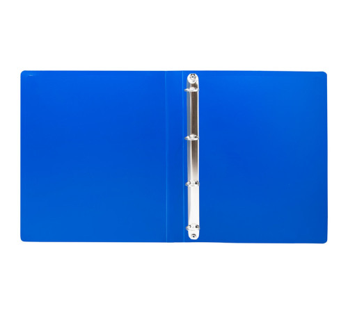 Папка на 4-х кольцах Silwerhof, пластиковая, 500 мкм, корешок 30 мм, синяя