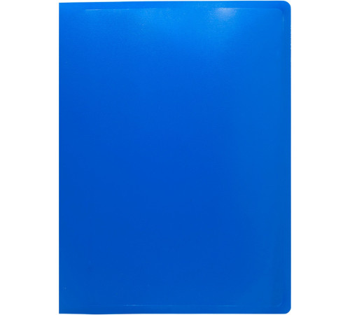 Папка на 4-х кольцах Silwerhof, пластиковая, 500 мкм, корешок 30 мм, синяя
