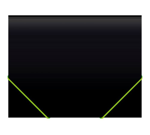 Папка на резинке Бюрократ "Black Opal", А4 пластиковая, 500 мкм, корешок 30 мм., черная