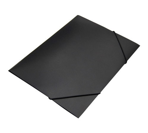 Папка на резинке Silwerhof, А4 пластиковая, 500 мкм, корешок 15 мм., черная