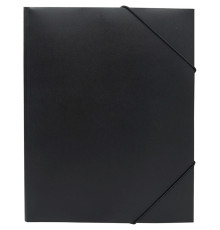 Папка на резинке Silwerhof, А4 пластиковая, 500 мкм, корешок 15 мм., черная