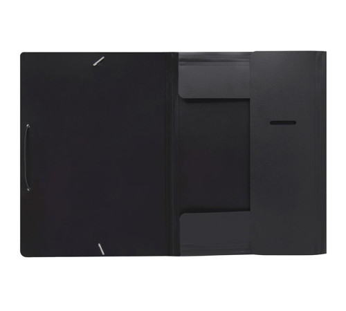 Папка на резинке Silwerhof, А4 пластиковая, 500 мкм, корешок 15 мм., черная