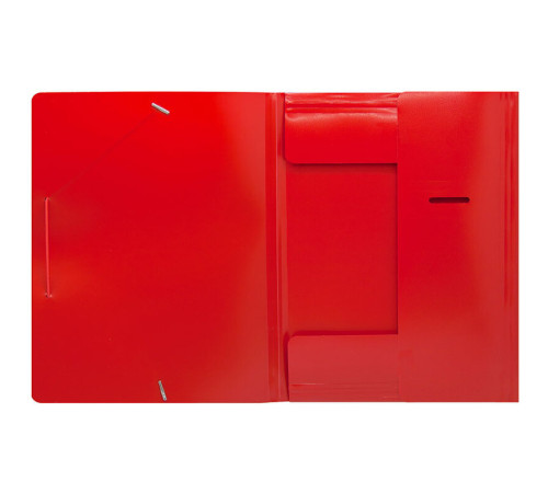 Папка на резинке Silwerhof, А4 пластиковая, 500 мкм, корешок 15 мм., красная