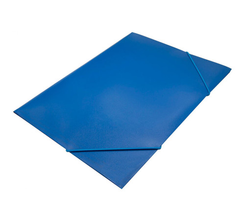 Папка на резинке Silwerhof, А4 пластиковая, 500 мкм, корешок 15 мм., синяя