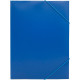 Папка на резинке Silwerhof, А4 пластиковая, 500 мкм, корешок 15 мм., синяя