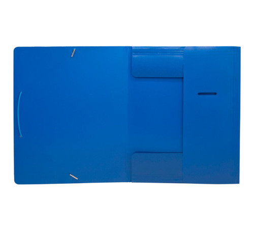 Папка на резинке Silwerhof, А4 пластиковая, 500 мкм, корешок 15 мм., синяя
