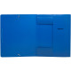 Папка на резинке Silwerhof, А4 пластиковая, 500 мкм, корешок 15 мм., синяя