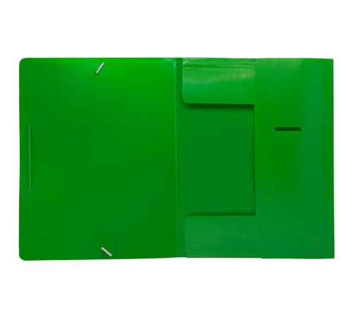 Папка на резинке Silwerhof, А4 пластиковая, 500 мкм, корешок 15 мм., зеленая