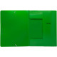 Папка на резинке Silwerhof, А4 пластиковая, 500 мкм, корешок 15 мм., зеленая