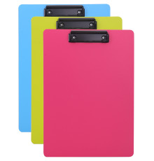 Папка-планшет DELI "Rio" А4, пластиковая, ассорти