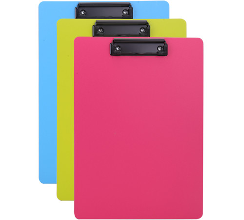 Папка-планшет DELI "Rio" А4, пластиковая, ассорти