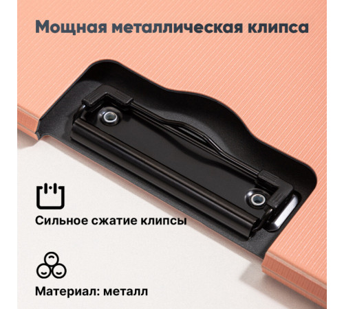 Папка-планшет с крышкой DELI "Clipboard", А4, серая