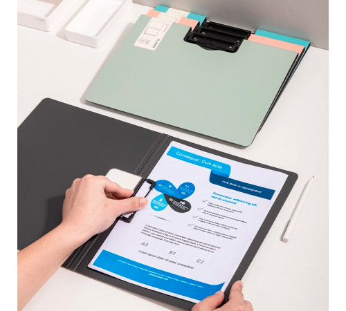 Папка-планшет с крышкой DELI "Clipboard", А4, зеленая