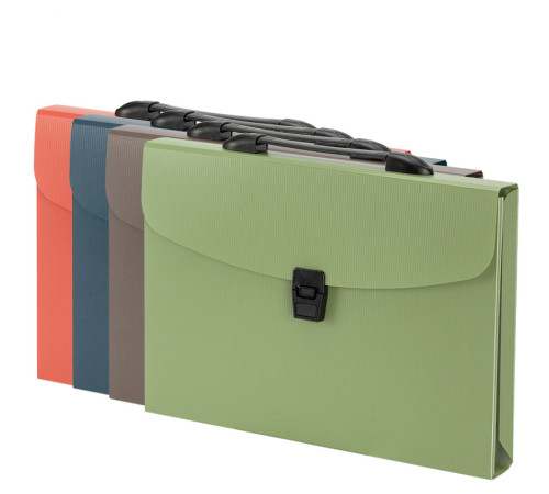 Папка-портфель DELI, А4, 13 отделений, 0,75 мм,  ассорти 