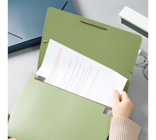 Папка-портфель DELI, на резинке 13 отделений,  ассорти