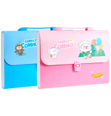 Папка-портфель DELI "Comiko", А4, 13 отделений, 0,60 мм, ассорти