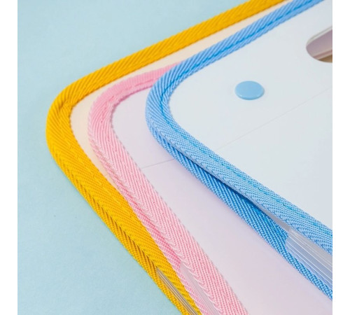 Папка-портфель DELI "SpongeBob" для тетрадей, А4, 7 отделений,на кнопках