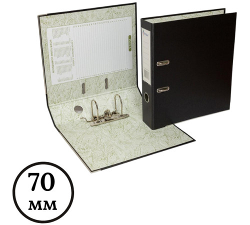 Папка-регистратор Eco А4, ширина корешка 70 мм, черный 