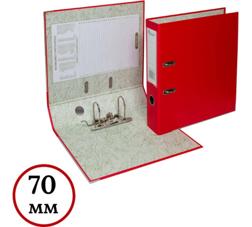 Папка-регистратор Eco А4, ширина корешка 70 мм, красный 