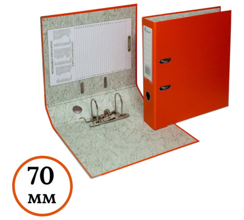 Папка-регистратор Eco А4, ширина корешка 70 мм, оранжевый 