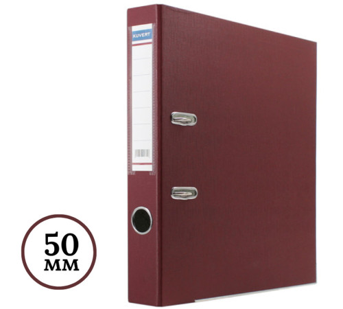 Папка-регистратор KUVERT А4, ширина корешка 50 мм, бордовая