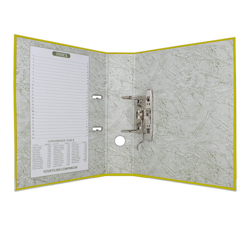 Папка-регистратор KUVERT А4, ширина корешка 72 мм, желтая