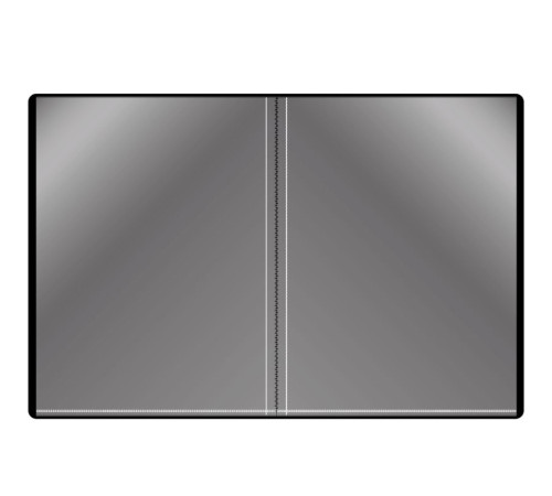 Папка с файлами БЮРОКРАТ на 10 вкладышей, черная