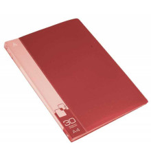 Папка с файлами БЮРОКРАТ на 30 вкладышей, красная