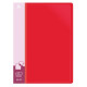 Папка с файлами БЮРОКРАТ на 40 вкладышей, красная