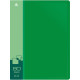 Папка с файлами БЮРОКРАТ на 80 вкладышей, зеленая