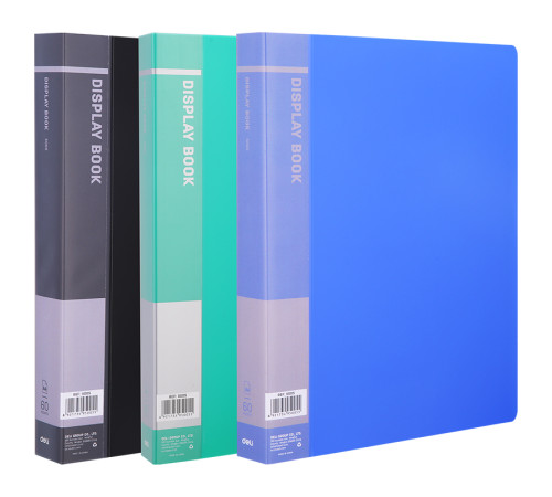 Папка с файлами DELI на 60 вкладышей, ассорти