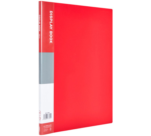 Папка с файлами DELI "Classic" на 10 вкладышей, 0.5 мм, красная