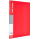 Папка с файлами DELI "Classic" на 10 вкладышей, 0.5 мм, красная
