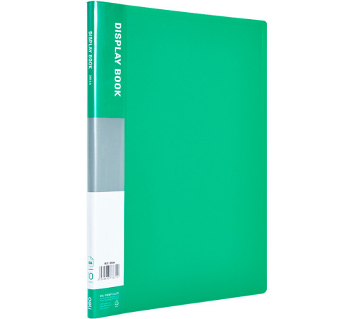 Папка с файлами DELI "Classic" на 10 вкладышей, 0.5 мм, зеленая