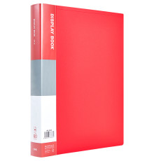 Папка с файлами DELI "Classic" на 60 вкладышей, 0,7 мм, красная
