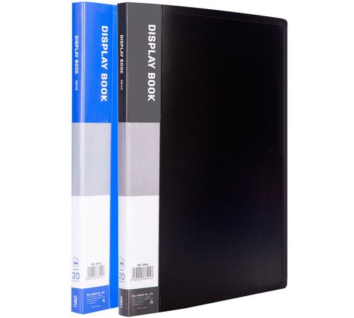 Папка с файлами DELI "Классик" на 20 вкладышей, ассорти