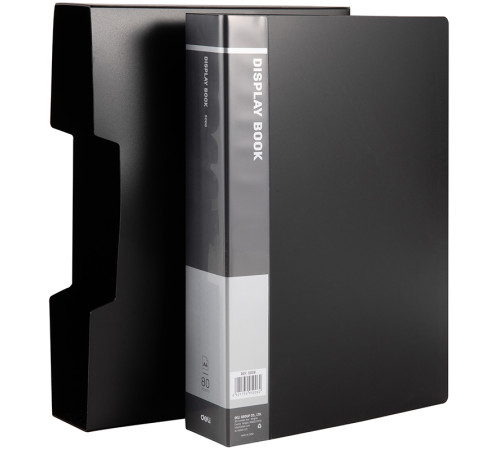 Папка с файлами DELI "Plus" на 80 вкладышей, 1,0 мм, в боксе, ассорти