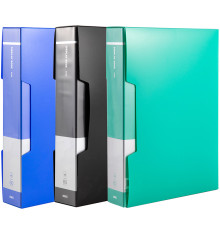 Папка с файлами DELI "Plus" на 80 вкладышей, 1,0 мм, в боксе, ассорти