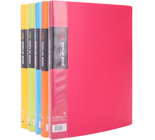 Папка с файлами DELI "Rio" на 30 вкладышей, ассорти