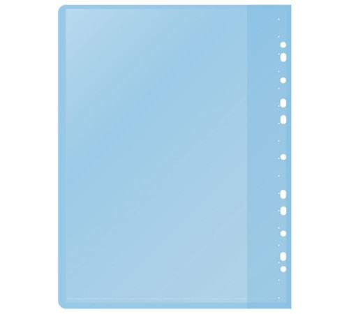Папка с файлами Silwerhof  на 30 вкладышей с перфорацией, голубая