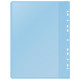 Папка с файлами Silwerhof  на 30 вкладышей с перфорацией, голубая