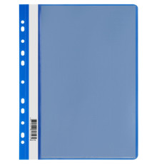 Папка с файлами СТАММ на 10 вкладышей с перфорацией, синяя