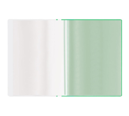 Папка с файлами СТАММ на 10 вкладышей с перфорацией, зеленая