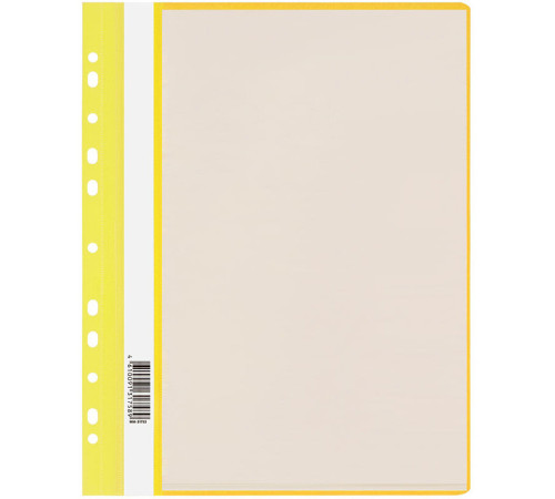 Папка с файлами СТАММ на 10 вкладышей с перфорацией, желтая