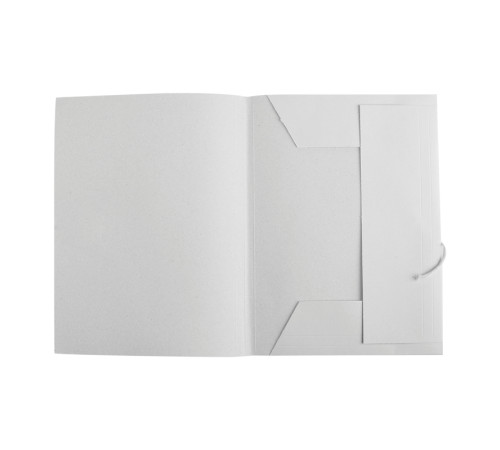 Папка с завязками OfficeSpace, А4 формат, мелованный картон, 300 гр, белая