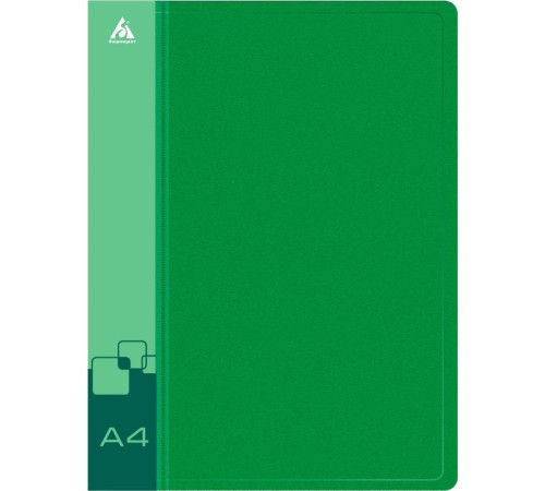 Папка с зажимом Бюрократ, A4, 16 мм, 700 мкм, внутренний и торцевой карман, зеленая