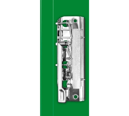 Папка с зажимом Бюрократ, A4, 16 мм, 700 мкм, внутренний и торцевой карман, зеленая