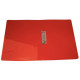 Папка с зажимом Бюрократ А4, 700 мкм, внутренний и торцевой карман, красная