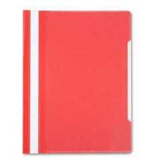 Папка-скоросшиватель БЮРОКРАТ, А4, 160/180 мкм, красная